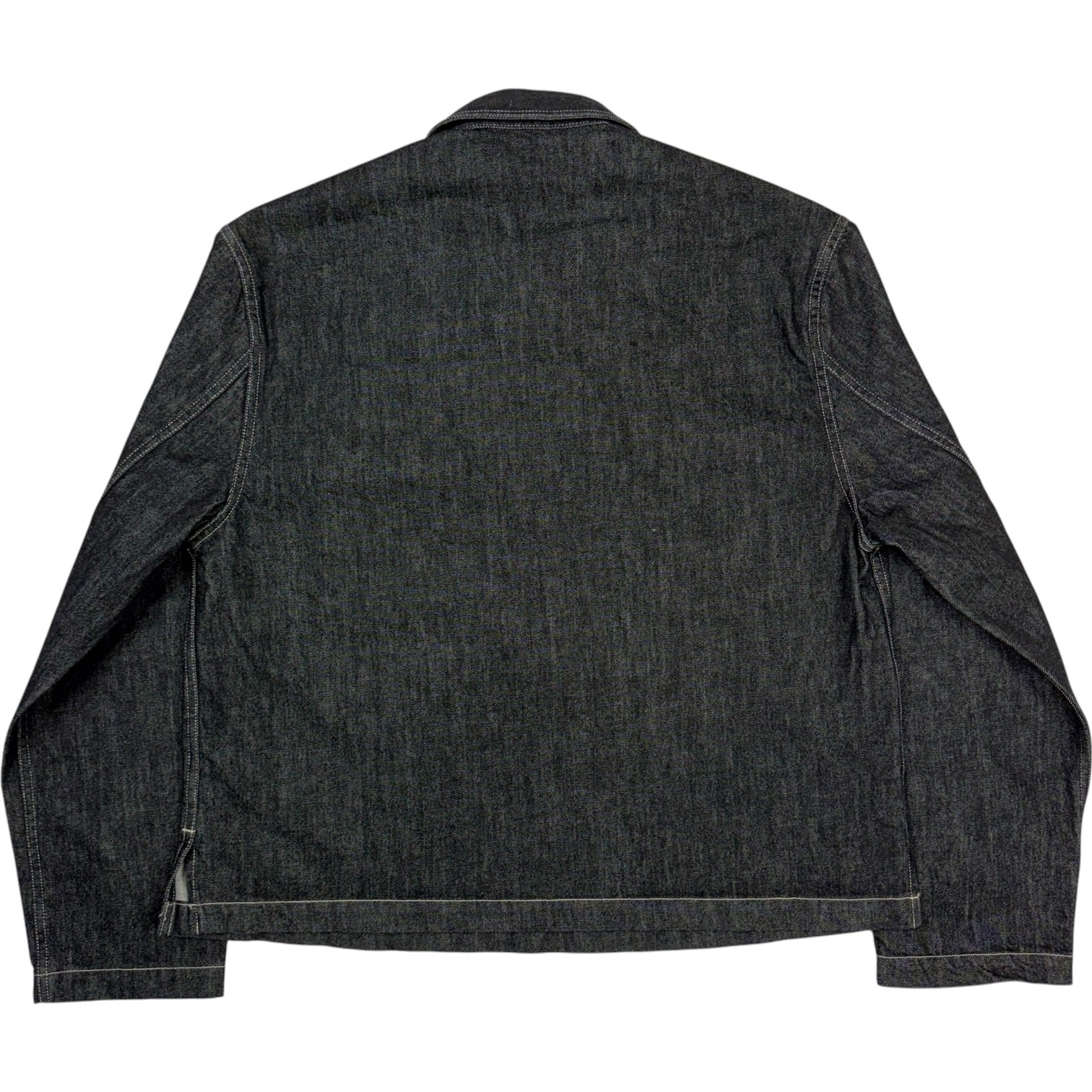 York Popover Denim Shirt Black White Weft - Image 2