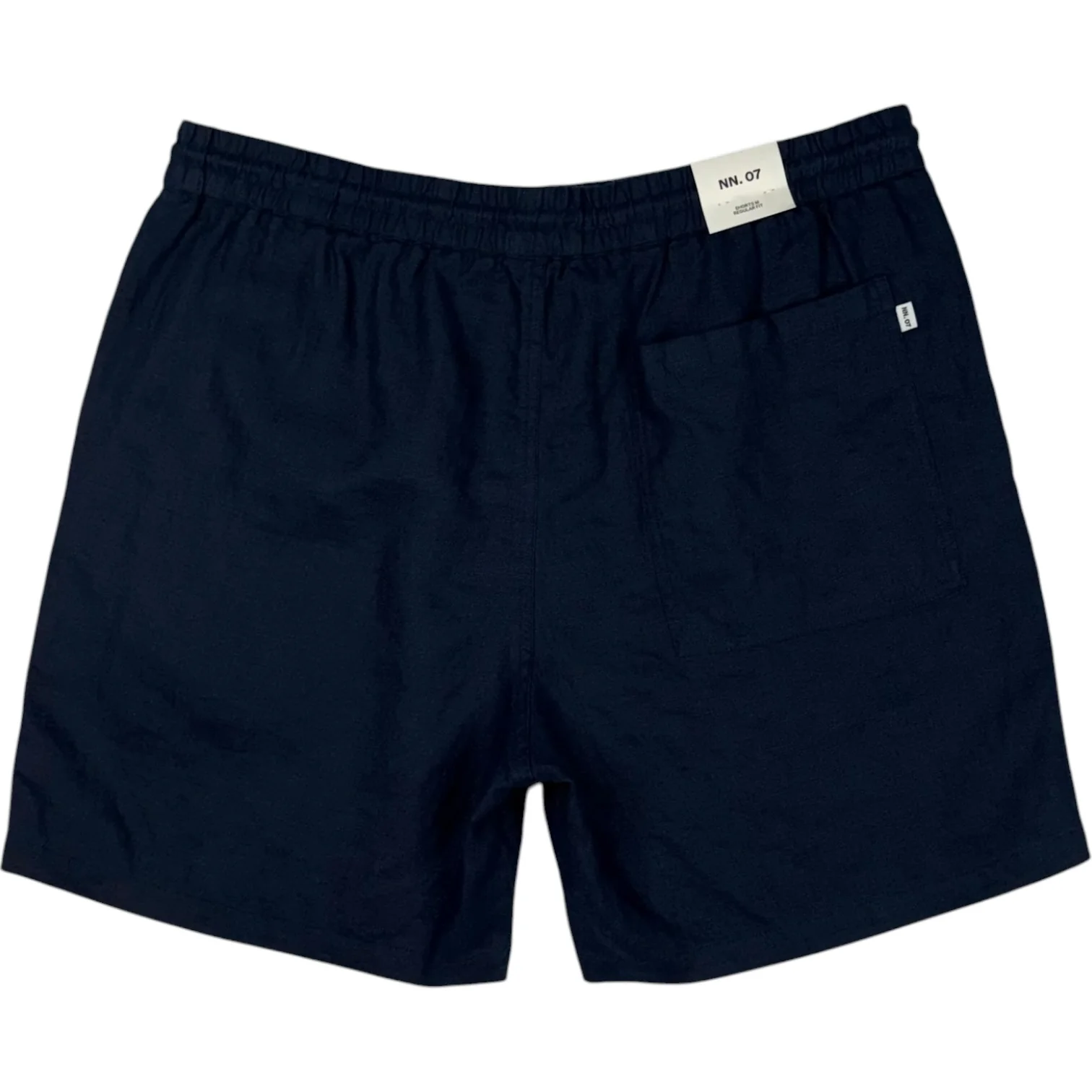 Gregor Shorts Navy Blue Linen - Image 2
