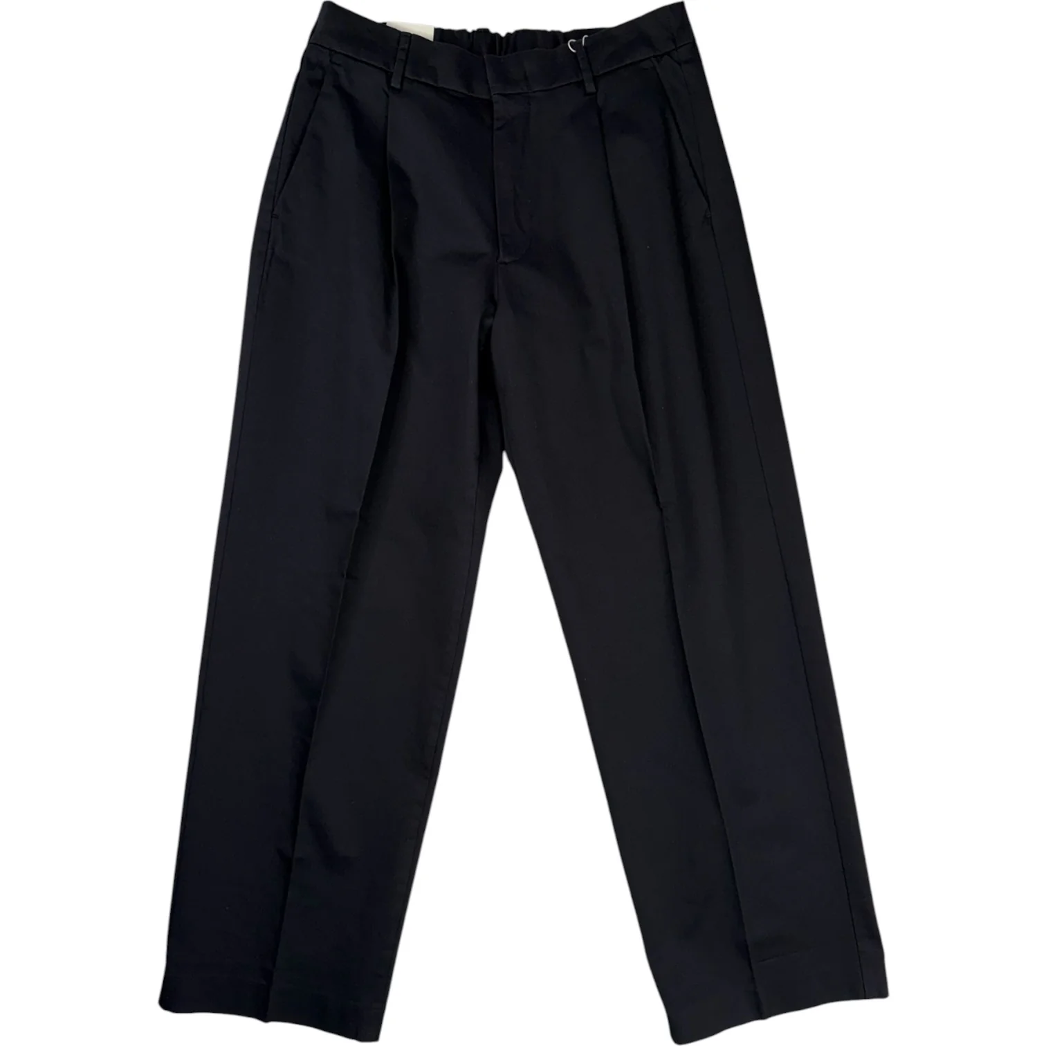 Kay Trousers Navy Blue Cotton
