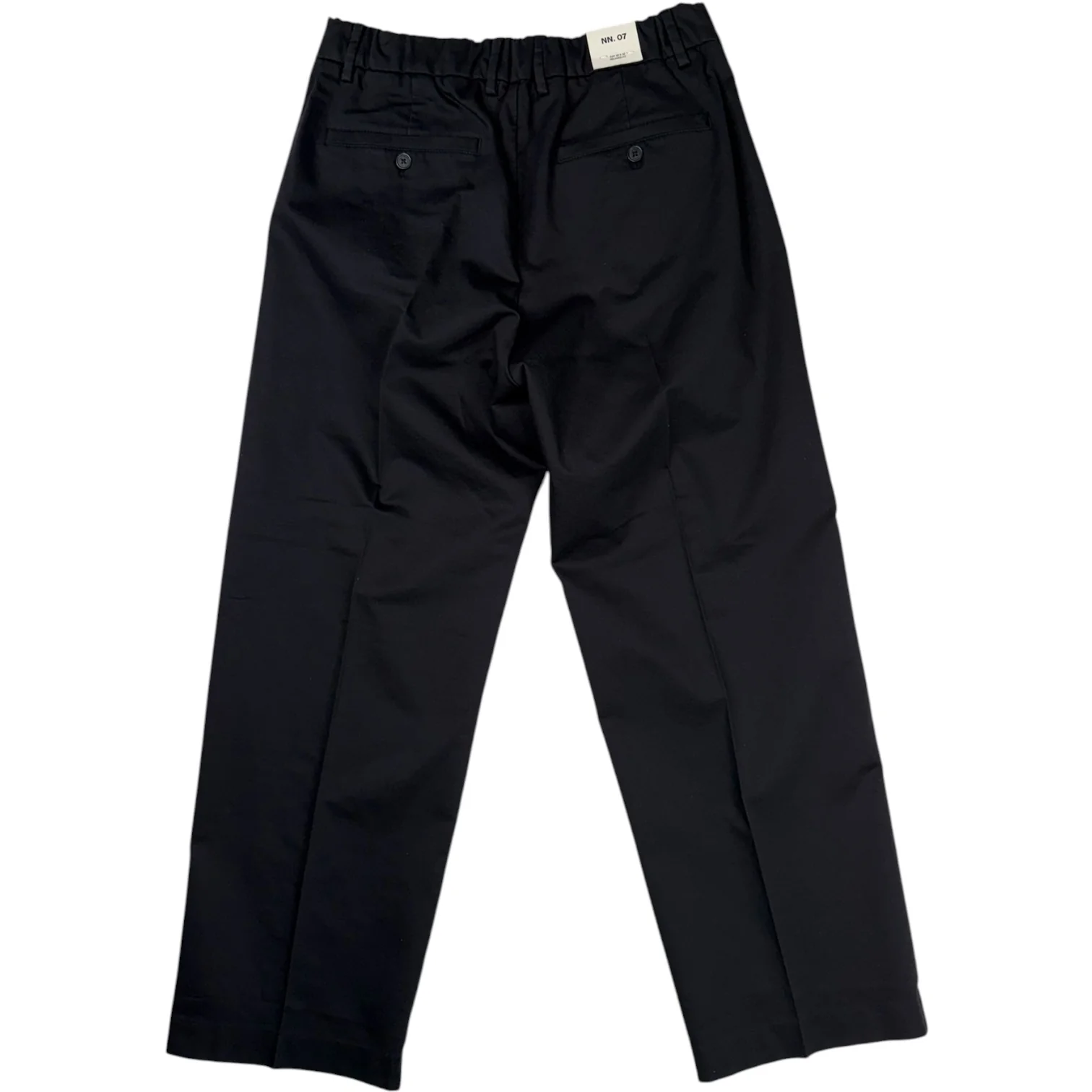 Kay Trousers Navy Blue Cotton - Image 2