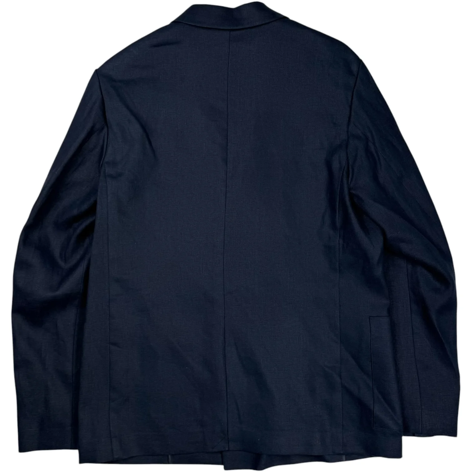 Jordin Blazer Navy Blue Linen - Image 2