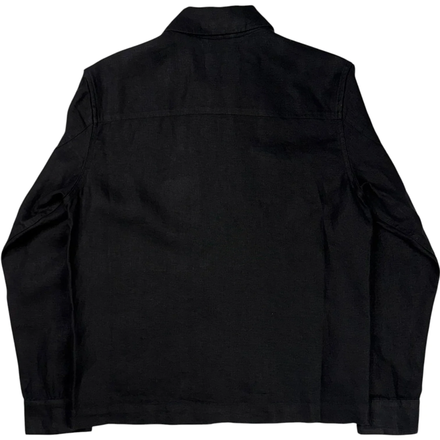 Alban Overshirt Black Linen - Image 2