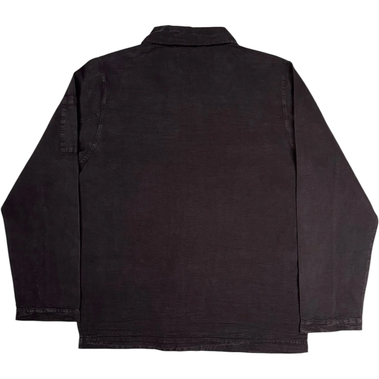 Coverall Jacket Lyocell Linen Mix Licorice - Image 2