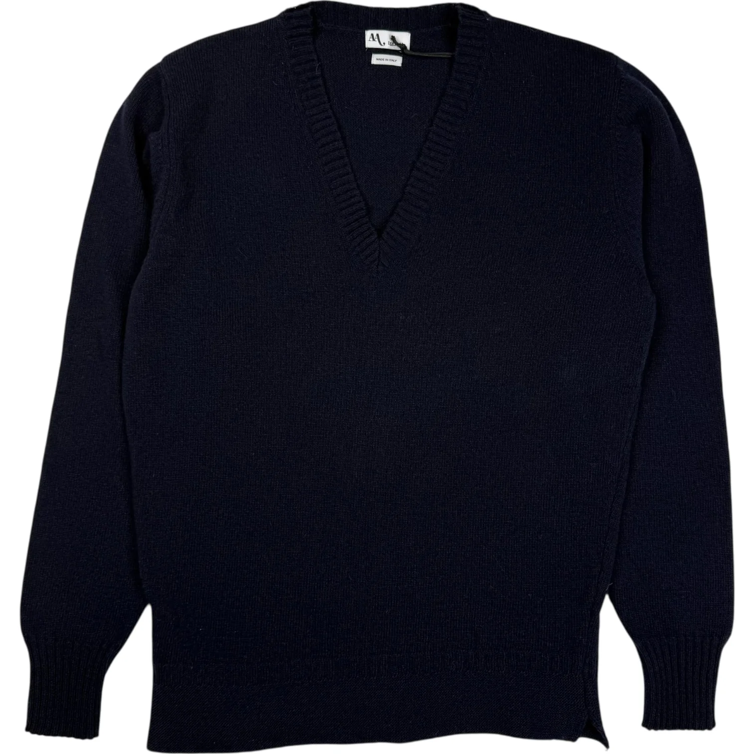 Aarsita Cardigan V Neck Sweater Navy Wool