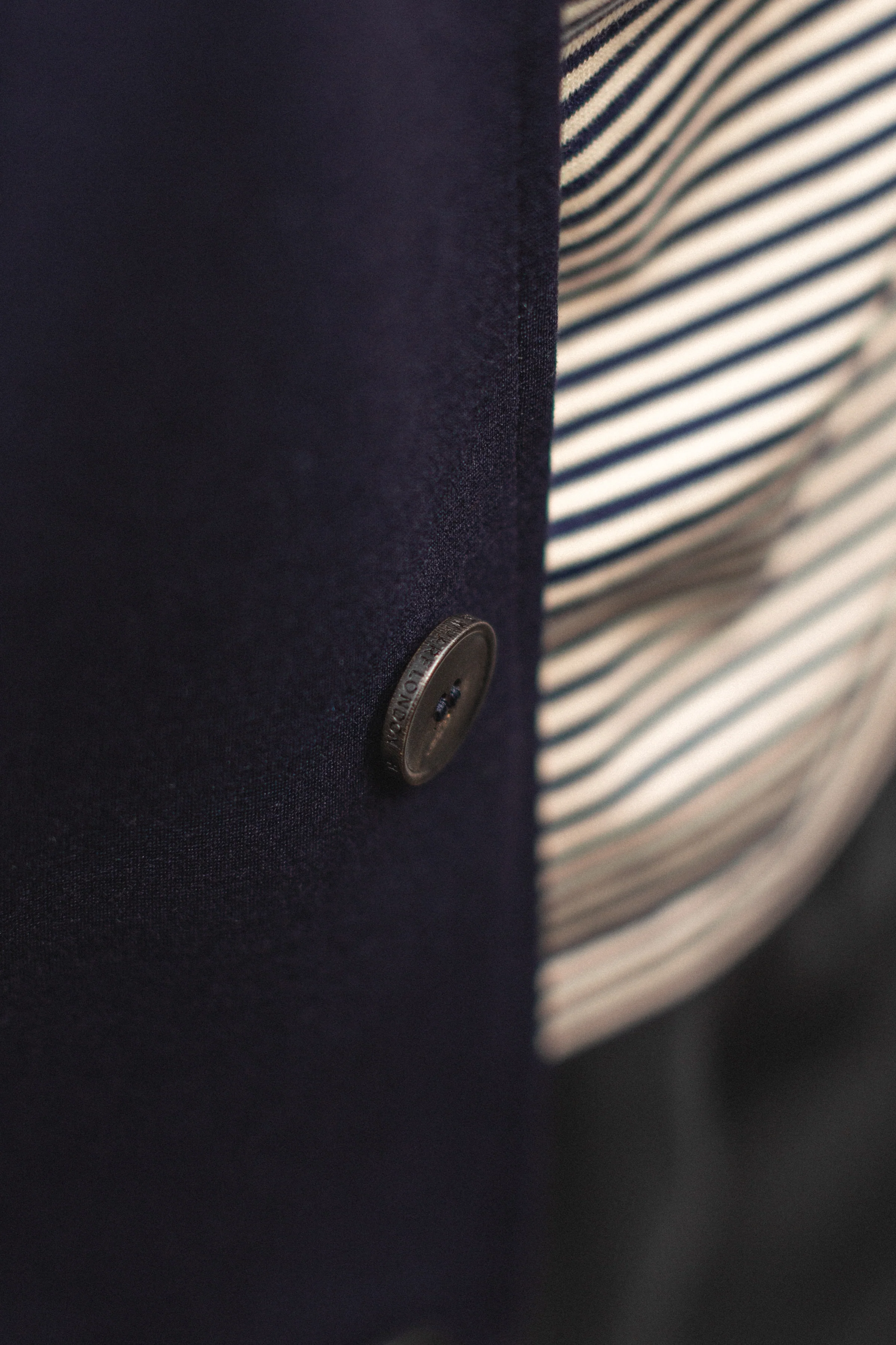 Blouson Jacket Technical Viscose Navy Blue - Image 15
