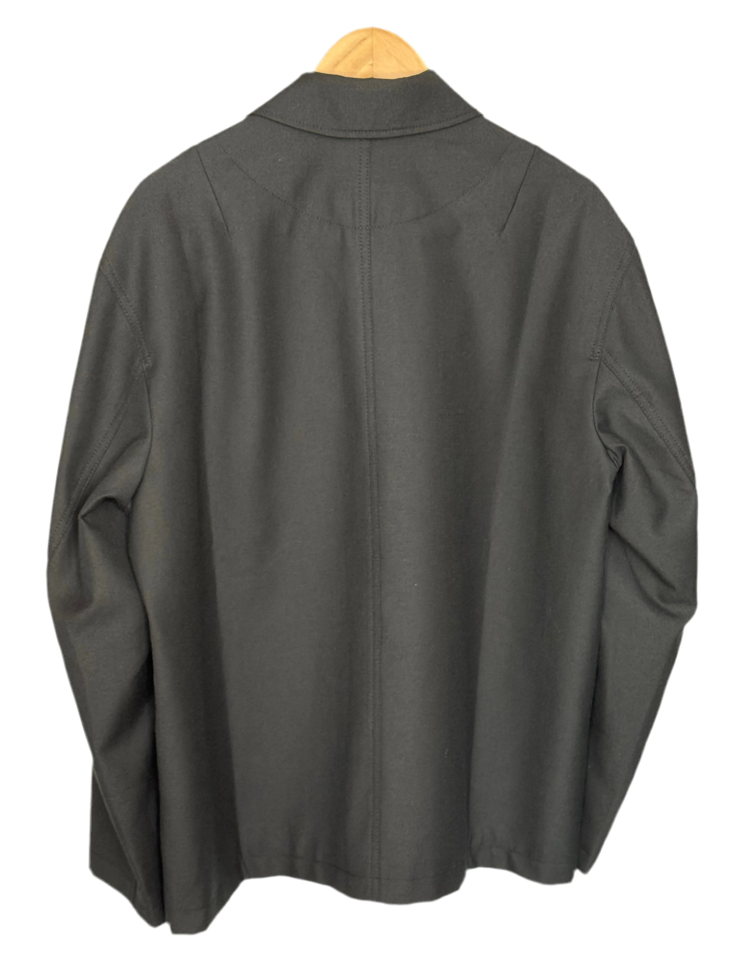 Construction Jacket Portuguese Wool Blend Black - Image 2
