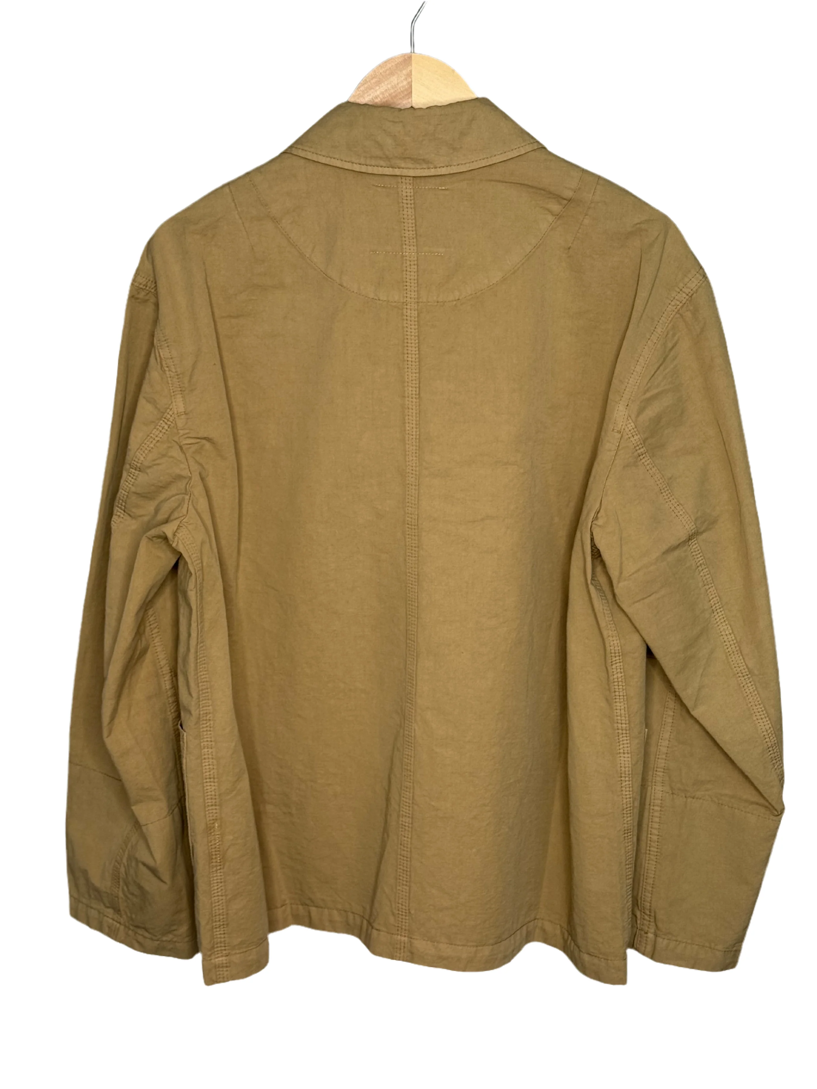 Construction Jacket Sand Cotton Linen - Image 5