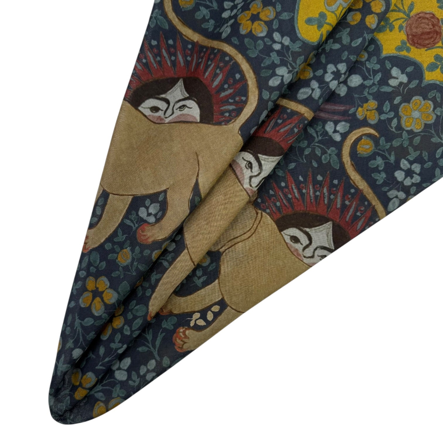 Ispahan Folk Pattern Green Bandana - Image 2