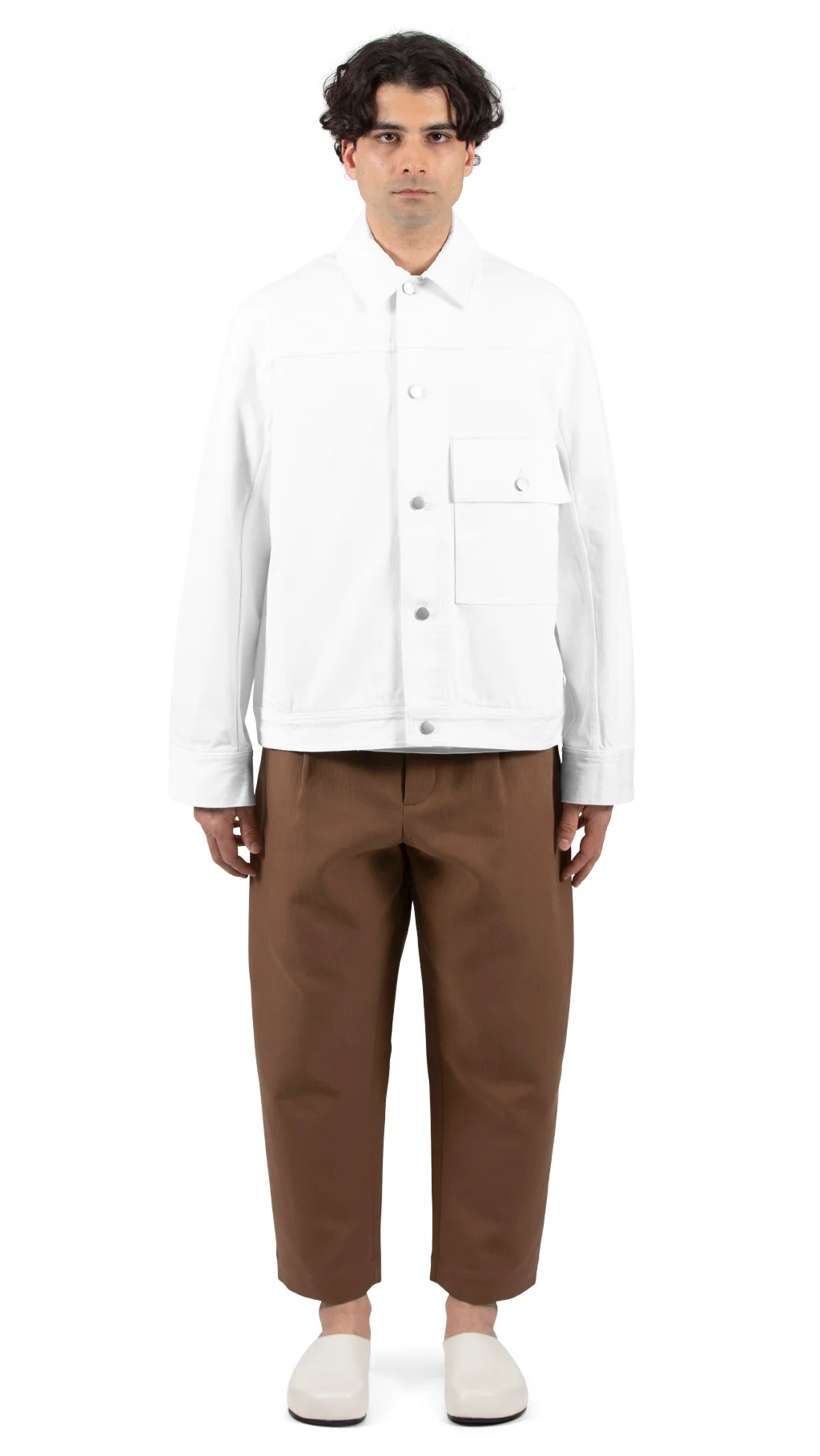 Lazar Denim Jacket White - Image 4