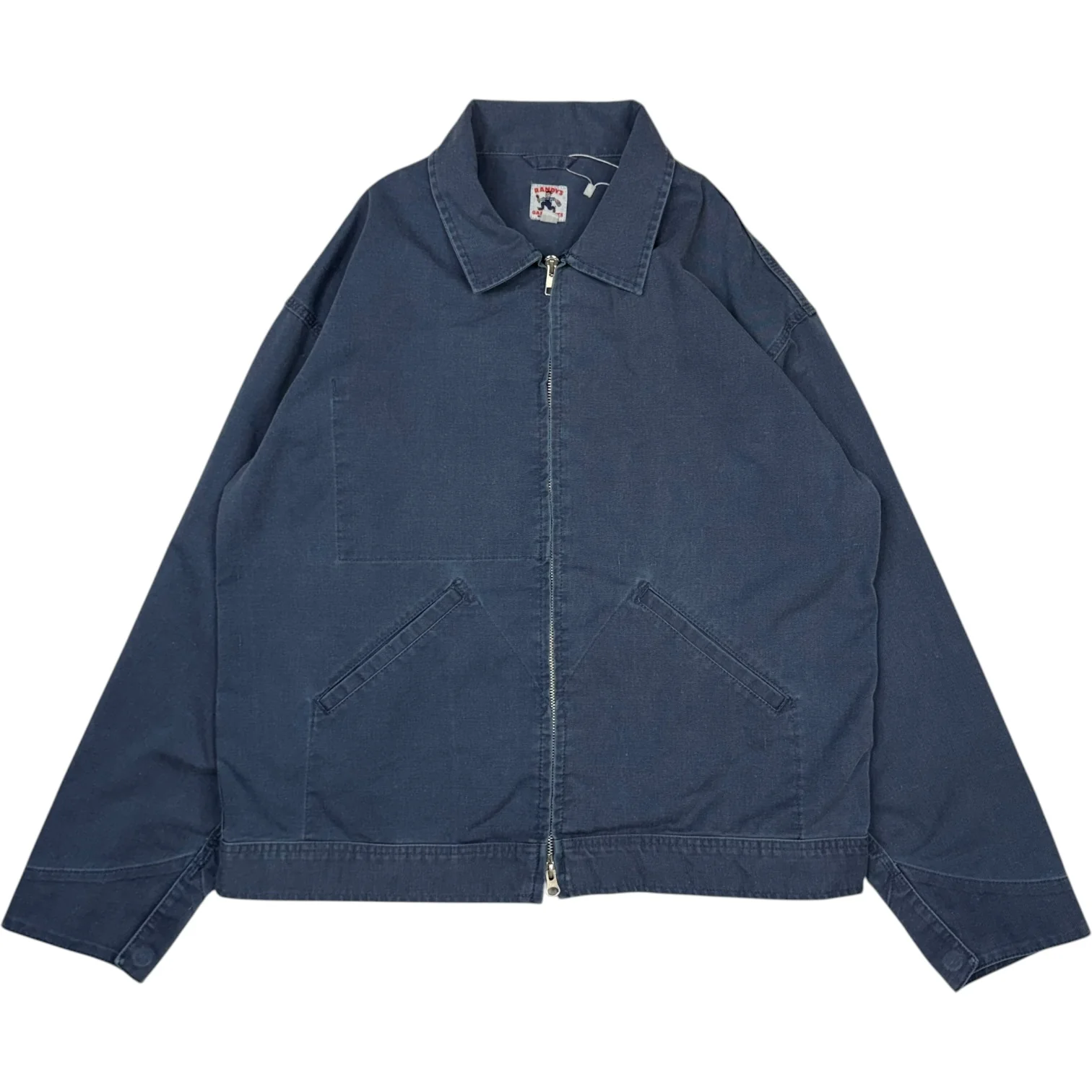 Mechanic Jacket Blue 7oz Stone Washed Cotton Cadet Cloth - Image 2