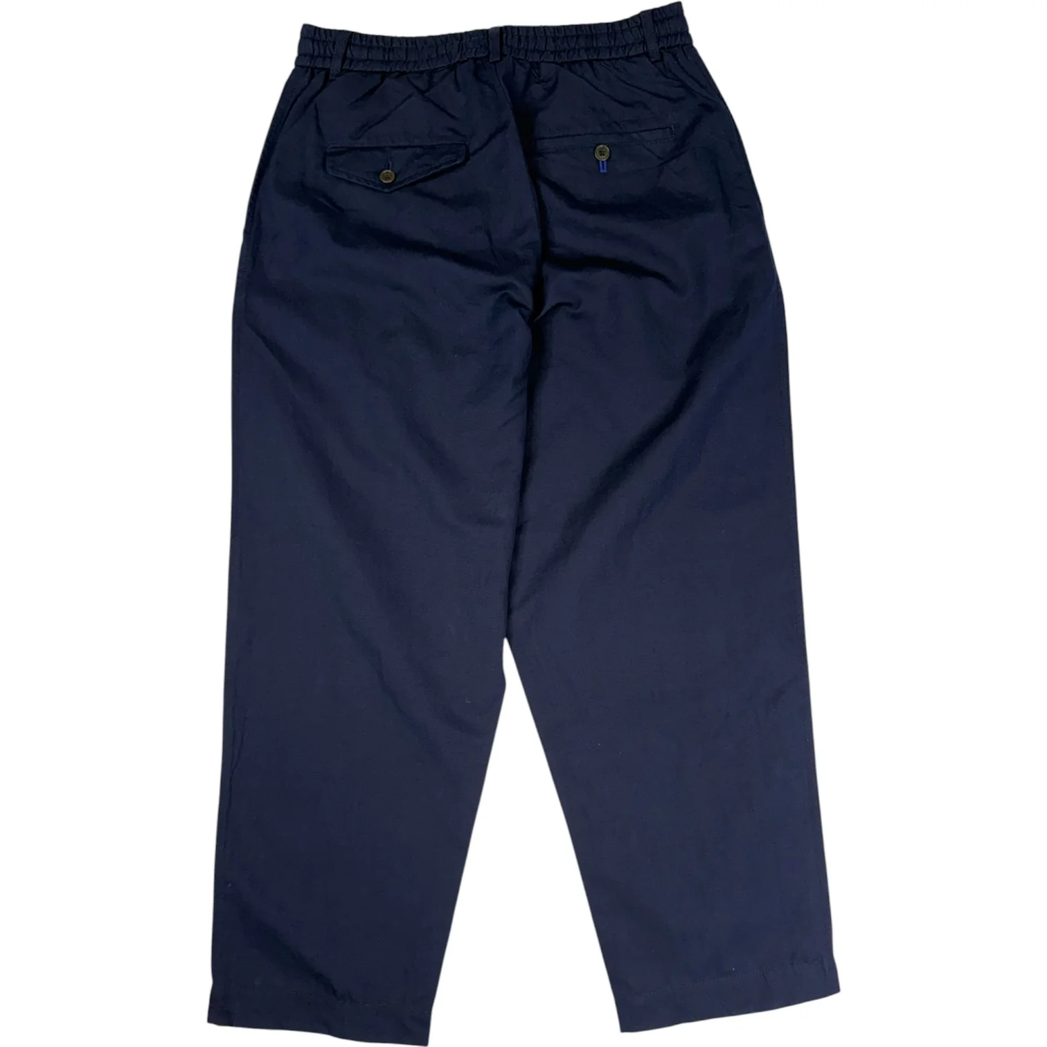 Oxford Pant Linen Slub Weave Navy - Image 2