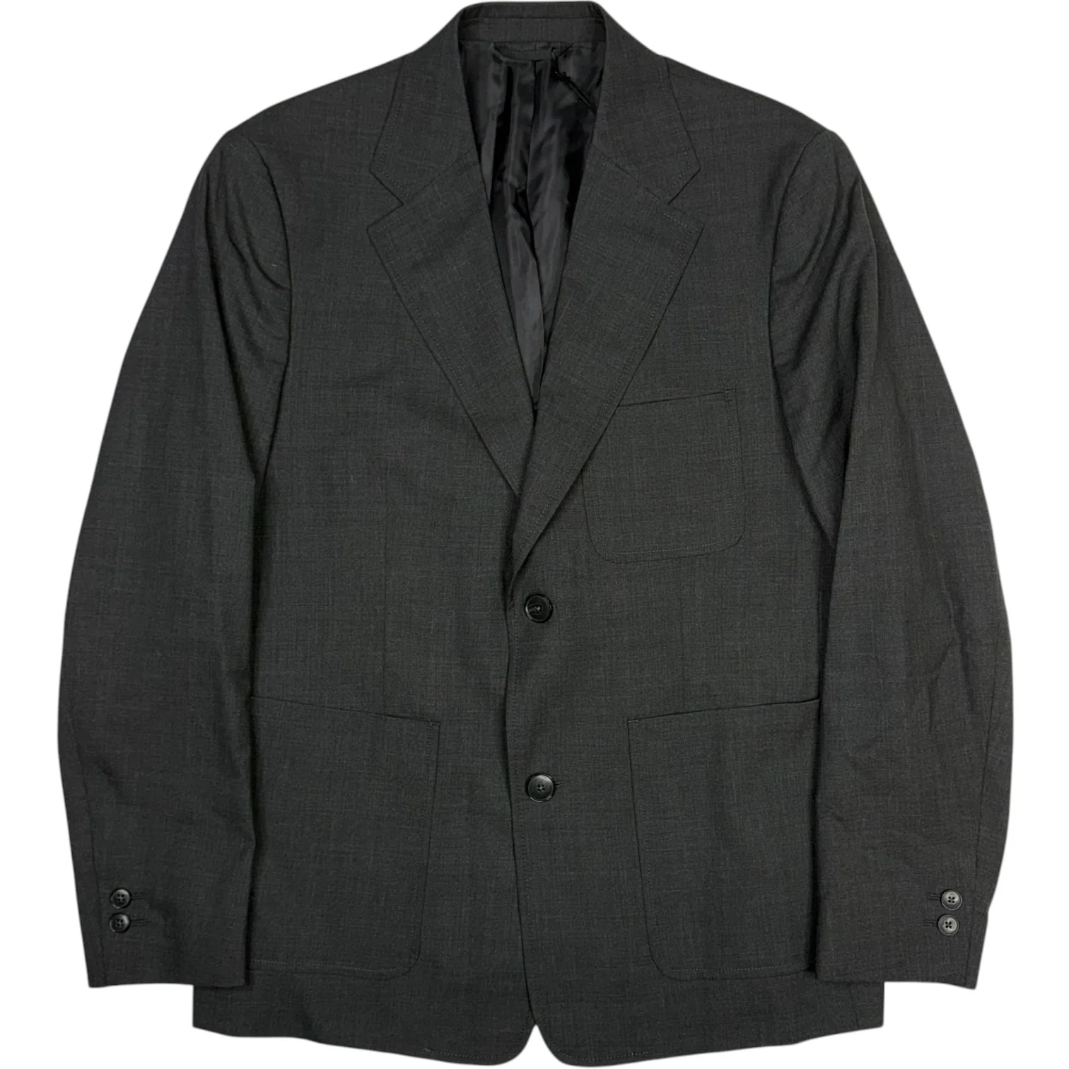 Patch Pocket Blazer Grey Wool