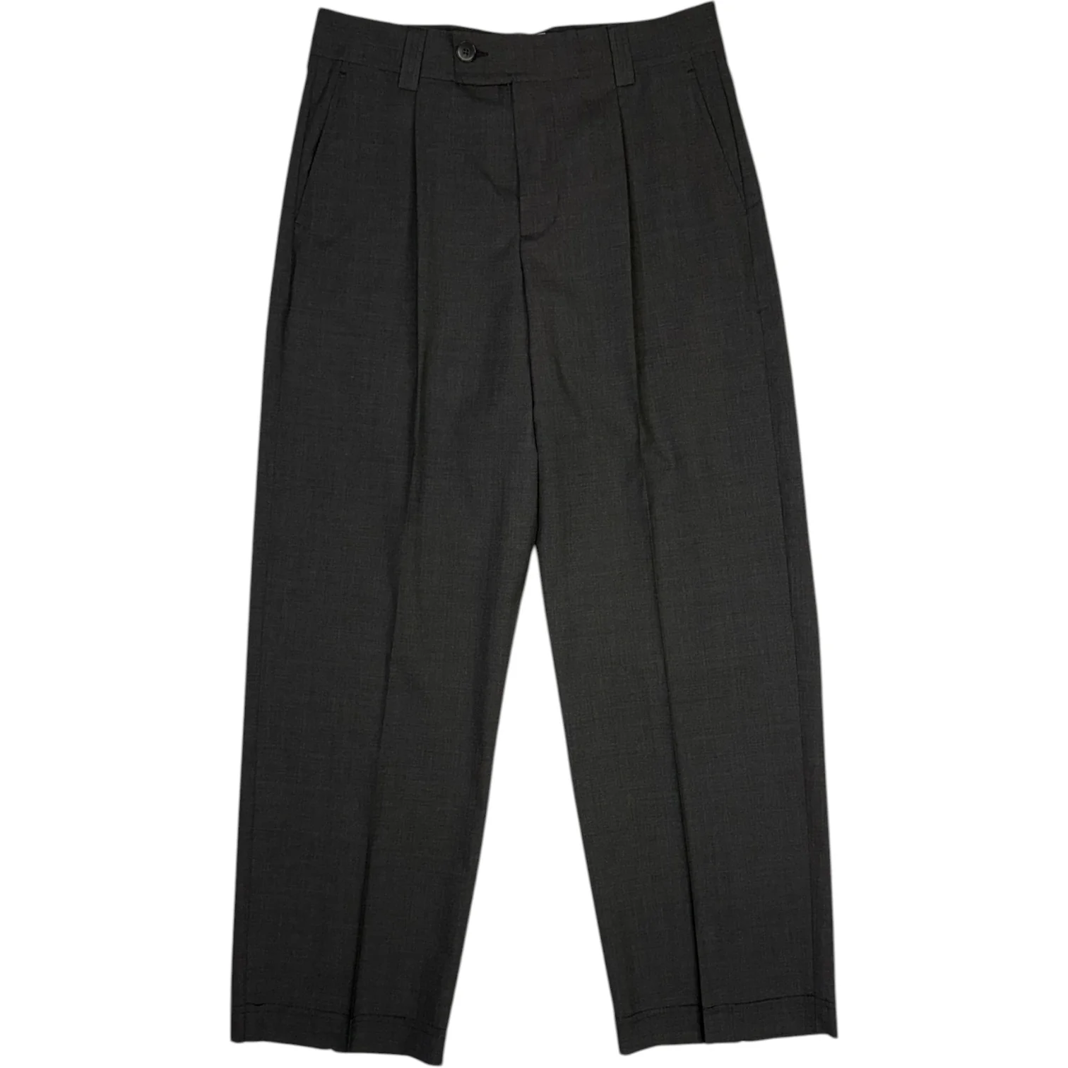 Patch Trousers Grey Wool