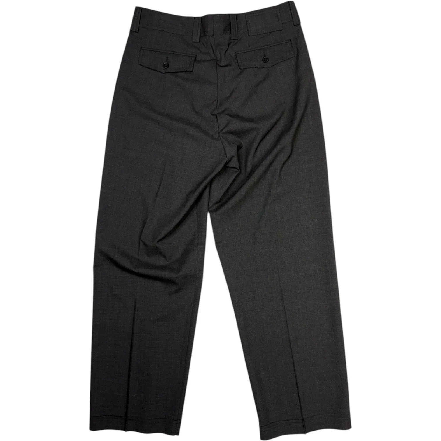 Patch Trousers Grey Wool - Image 2