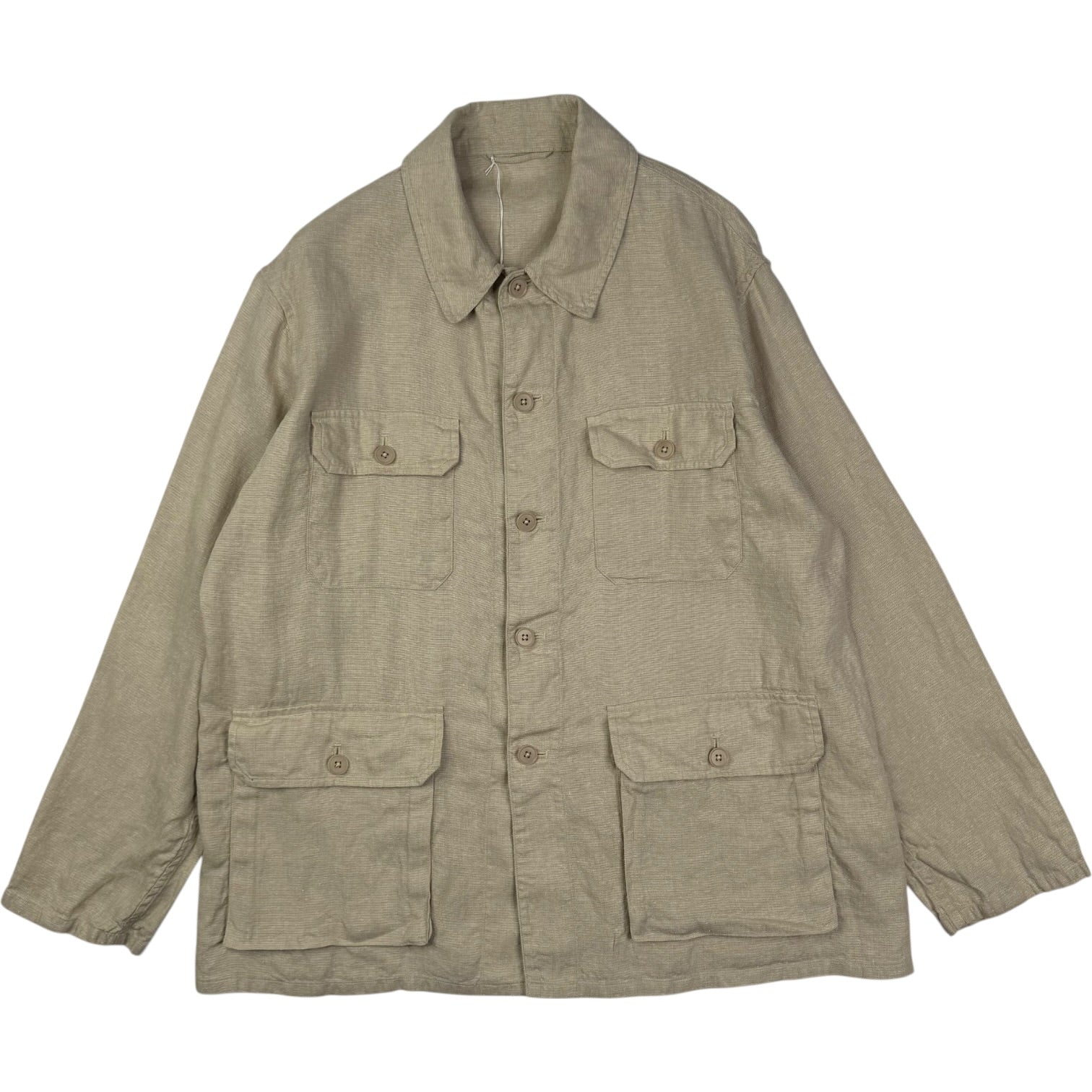 Safari Overshirt Linen Silk Grey