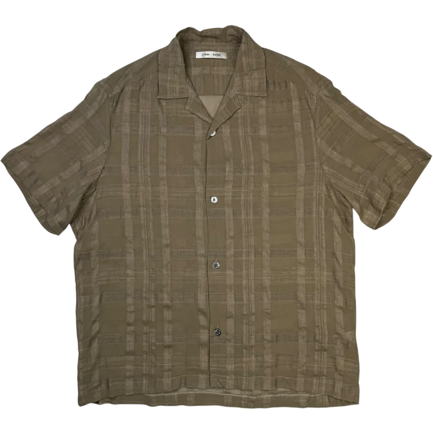 Ted Sheer Check Shirt Stone - Image 2